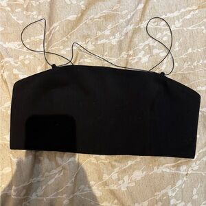 Dynamite Black Fitted Crop Camisole